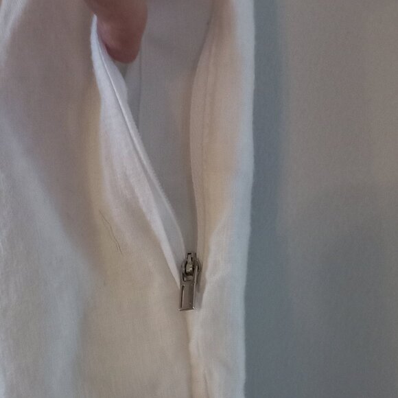 ATHLETA white linen elastic waist pants - Picture 5 of 9